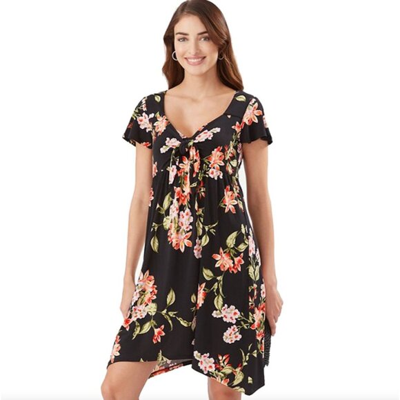 NEW Tommy Bahama Womens XL Petal Of Honor Dress Floral UPF 30 Wrinkle Resistant - Picture 3 of 16